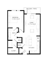 Nexus East Apartments A3 Floor Plan